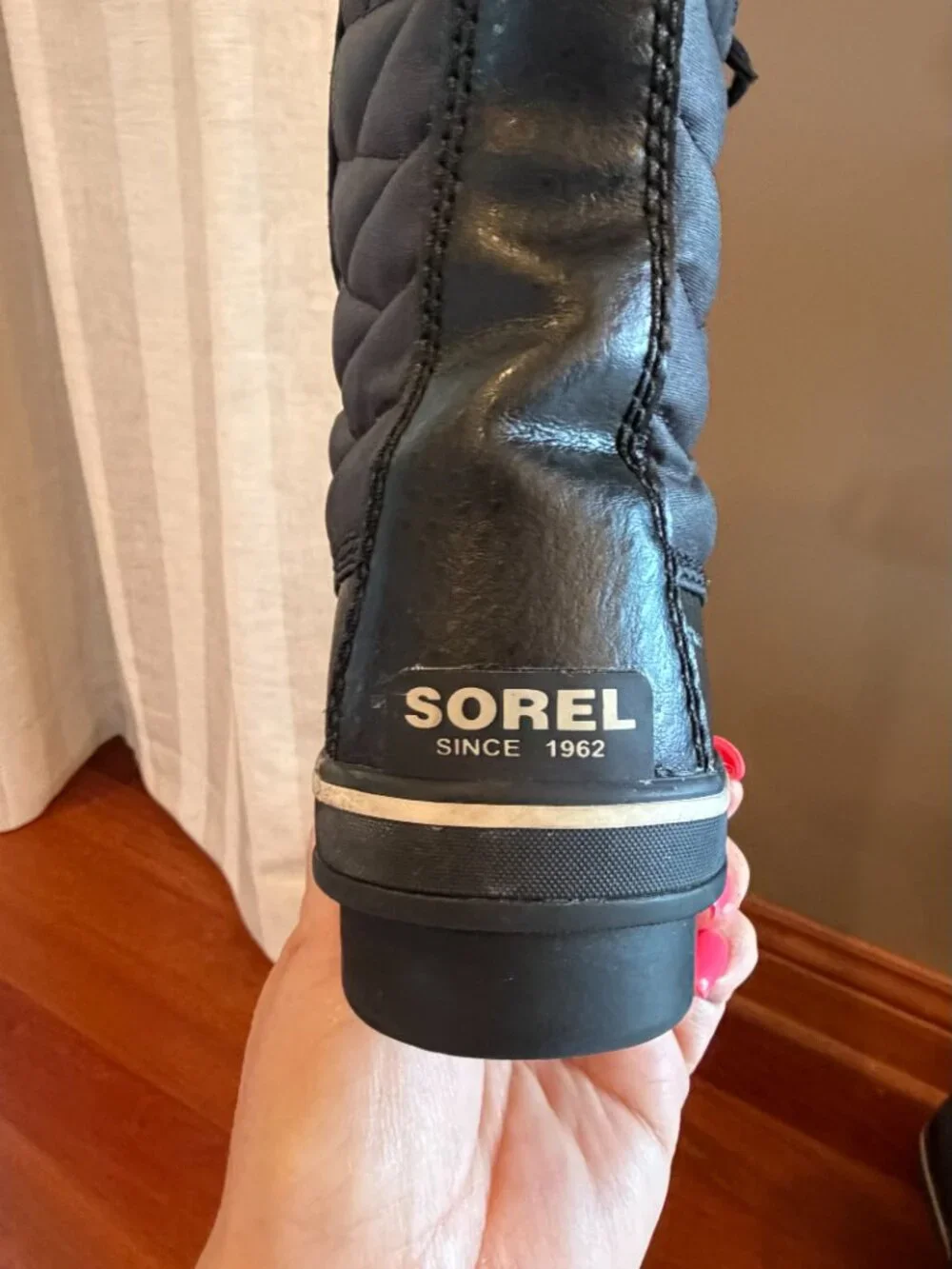 Sorel Women's Tofino II Black Stone Waterproof Insulated Winter Boot, Size 8.5